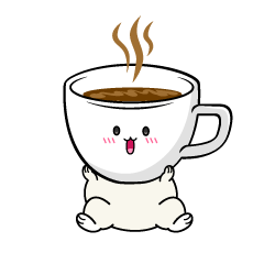 驚く小ちゃなカップコーヒー