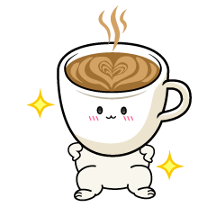 自信満々な小ちゃなカフェラテ