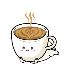 じっと見る小ちゃなカフェラテ