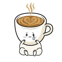 悲しい小ちゃなカフェラテ