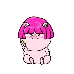 いいねする小ちゃなブタダンサー（Risa）