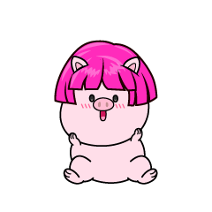 驚く小ちゃなブタダンサー（Risa）