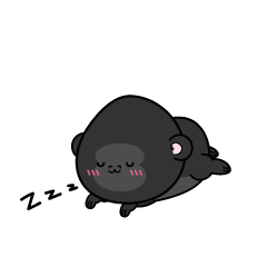 眠る小ちゃなゴリラ