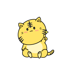 指差しする小ちゃなトラ