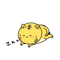 眠る小ちゃなトラ