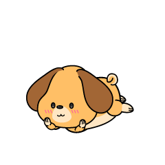 じっと見る小ちゃな垂れ耳の犬