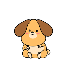 小ちゃな垂れ耳の犬