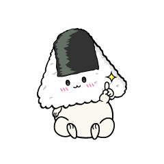 指差しする小ちゃなおにぎり