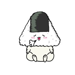 リラックスする小ちゃなおにぎり