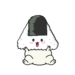 驚く小ちゃなおにぎり