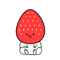 笑う小ちゃないちご大福