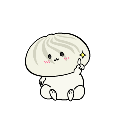 指差しする小ちゃな肉まん