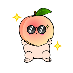 かっこいい小ちゃな桃