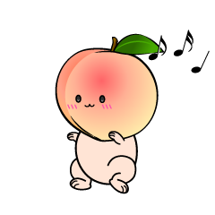 踊る小ちゃな桃