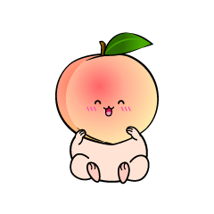 笑顔の小ちゃな桃